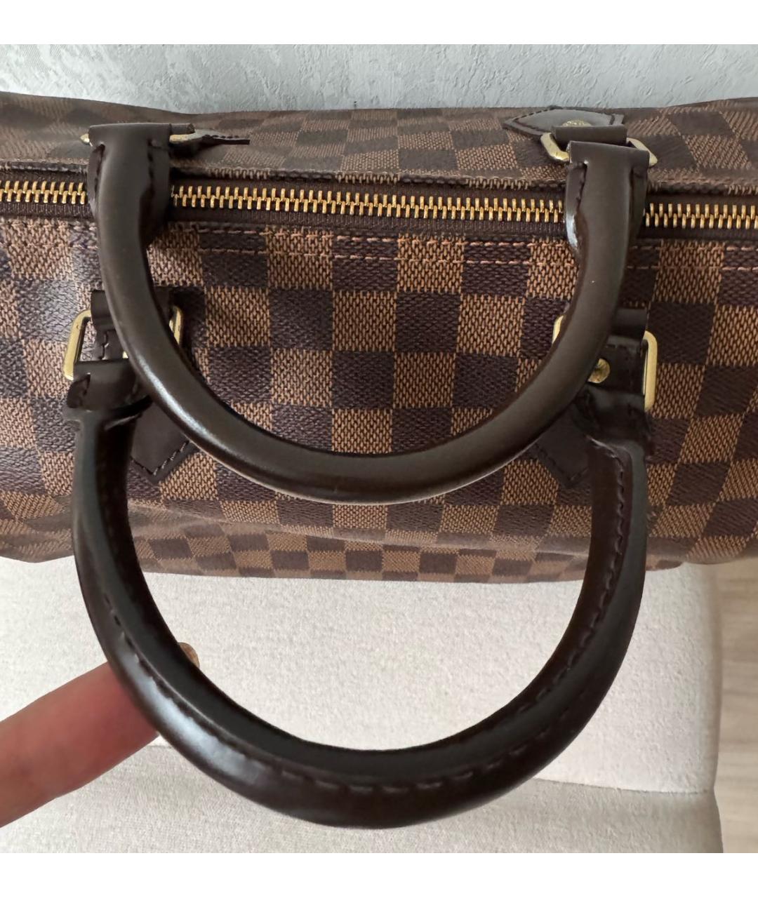 LOUIS VUITTON Коричневая сумка с короткими ручками, фото 3