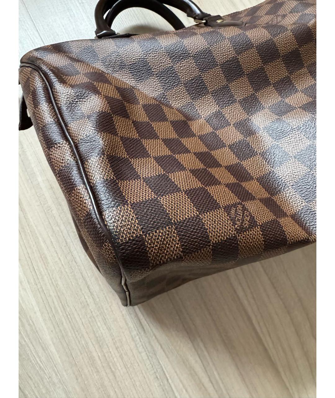 LOUIS VUITTON Коричневая сумка с короткими ручками, фото 6