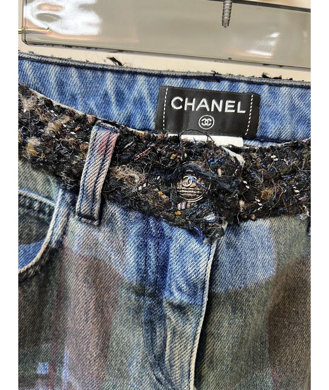 CHANEL Синие прямые джинсы, фото 4