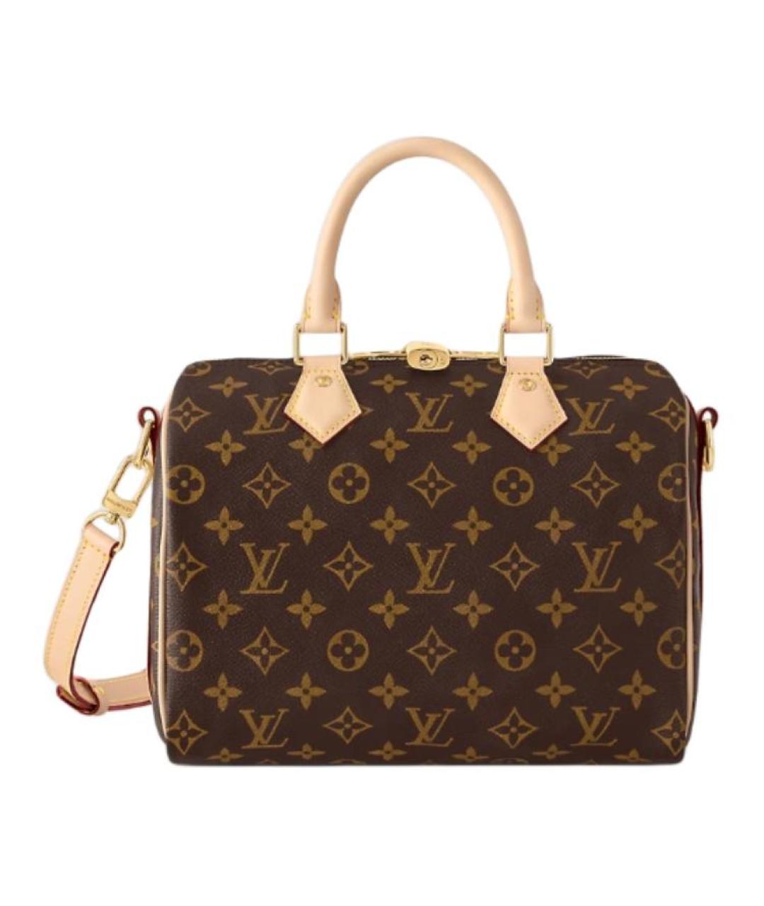 LOUIS VUITTON Коричневая кожаная сумка через плечо, фото 1