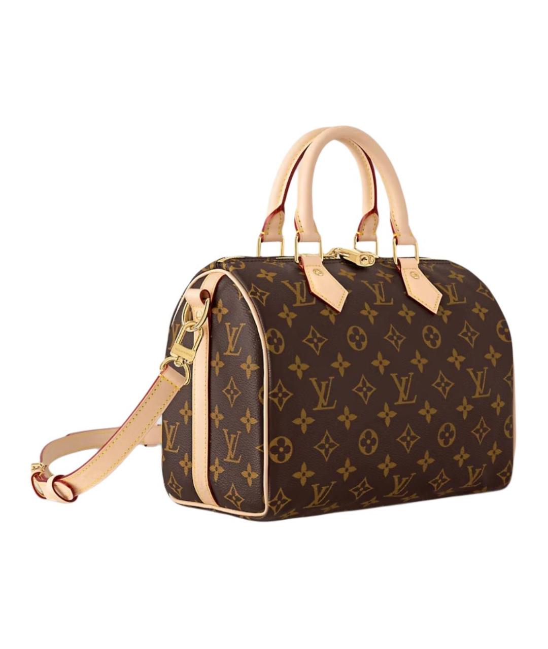 LOUIS VUITTON Коричневая кожаная сумка через плечо, фото 2