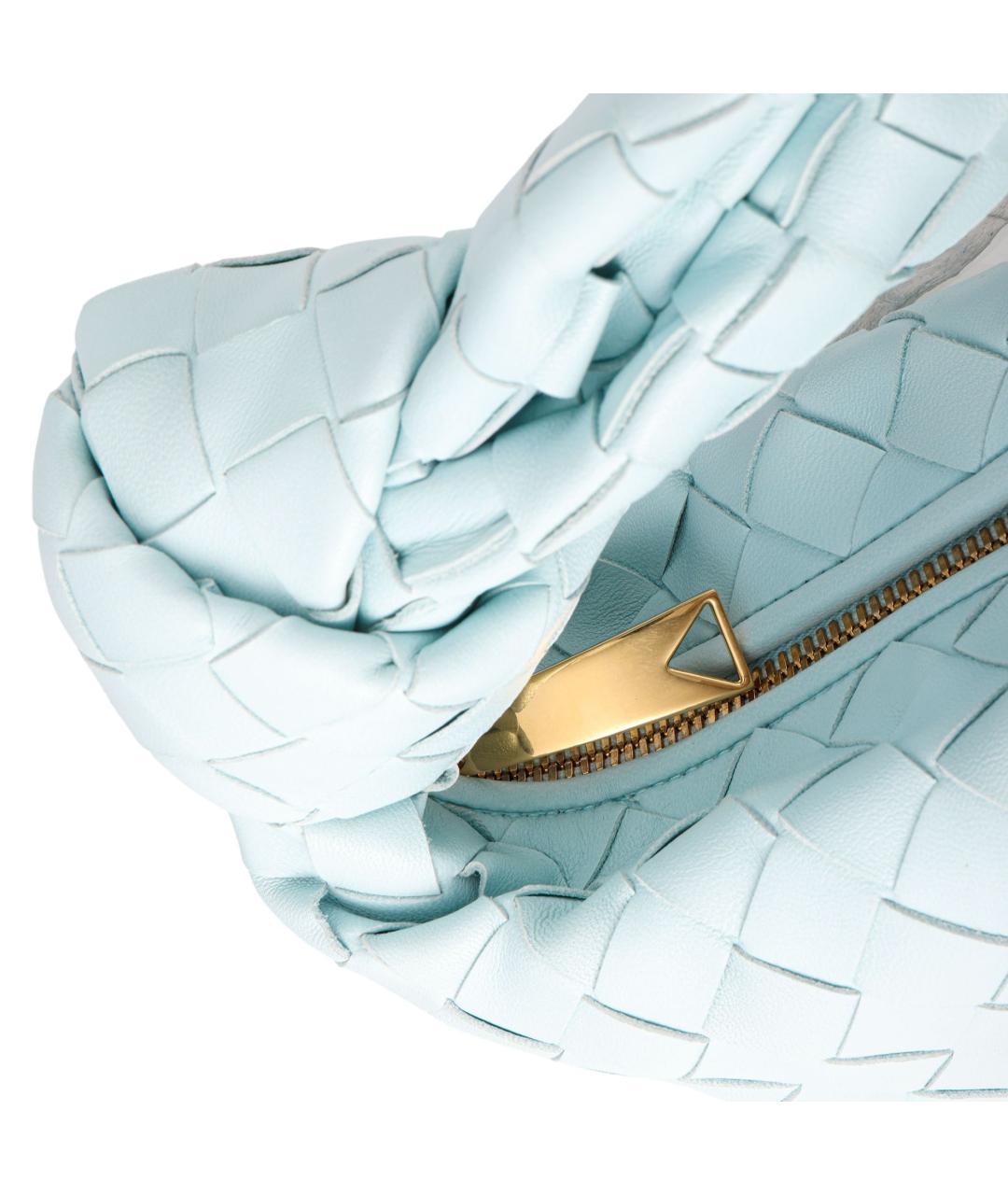 BOTTEGA VENETA Голубая кожаная сумка через плечо, фото 5