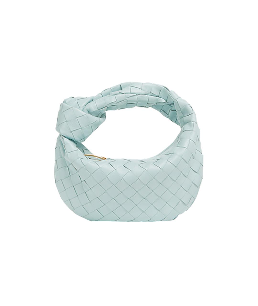 BOTTEGA VENETA Голубая кожаная сумка через плечо, фото 1
