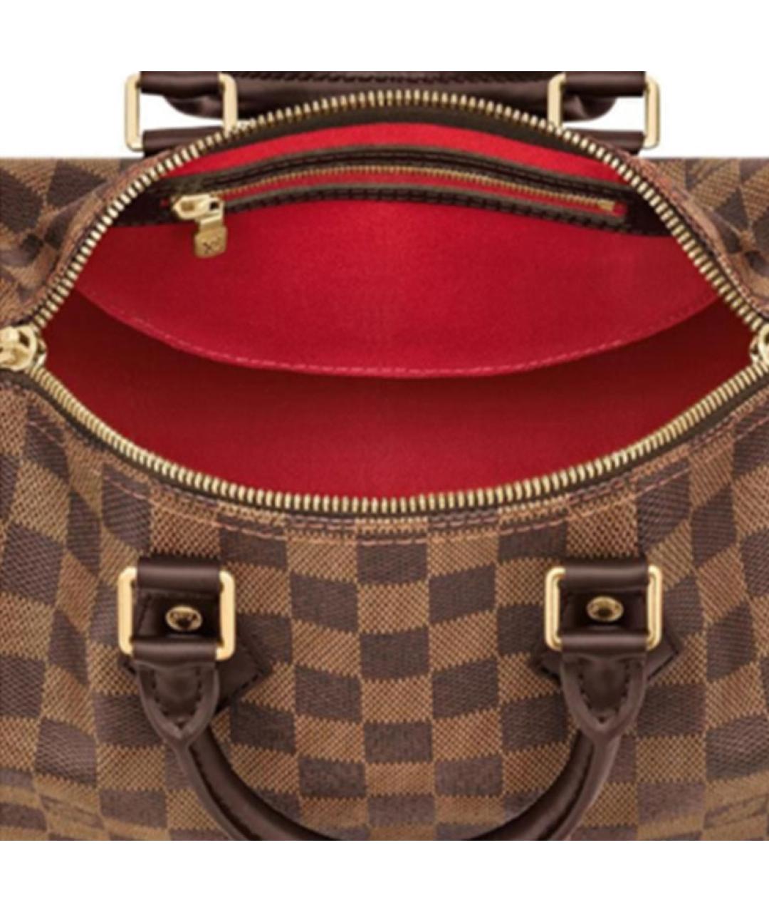 LOUIS VUITTON Коричневая кожаная сумка через плечо, фото 5