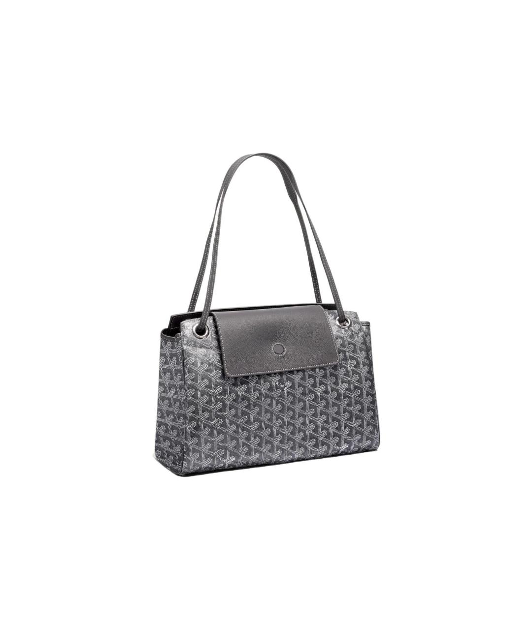 GOYARD Серая кожаная сумка через плечо, фото 1