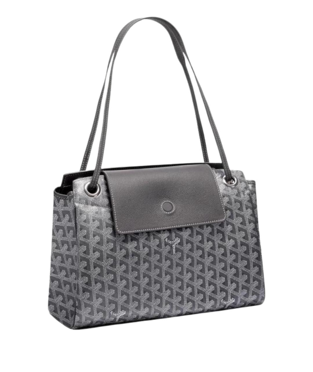GOYARD Серая сумка через плечо из канвы, фото 1
