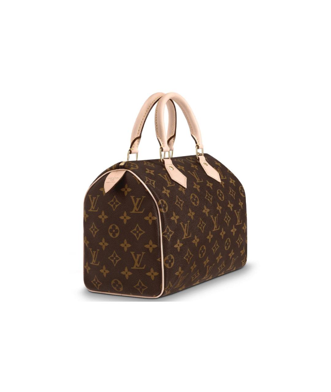 LOUIS VUITTON Коричневая кожаная сумка через плечо, фото 3