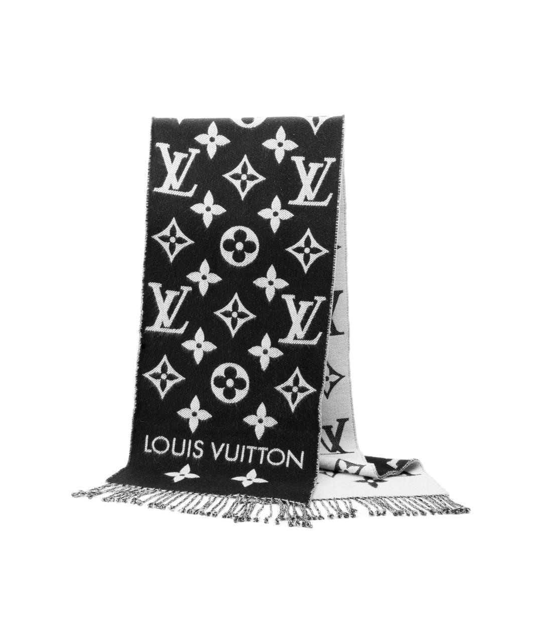 LOUIS VUITTON Черный шарф, фото 2