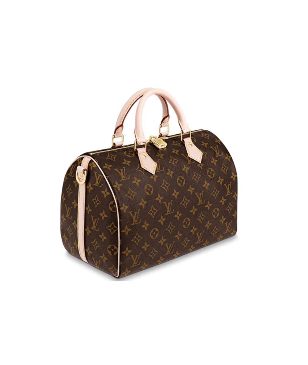 LOUIS VUITTON Коричневая кожаная сумка через плечо, фото 3