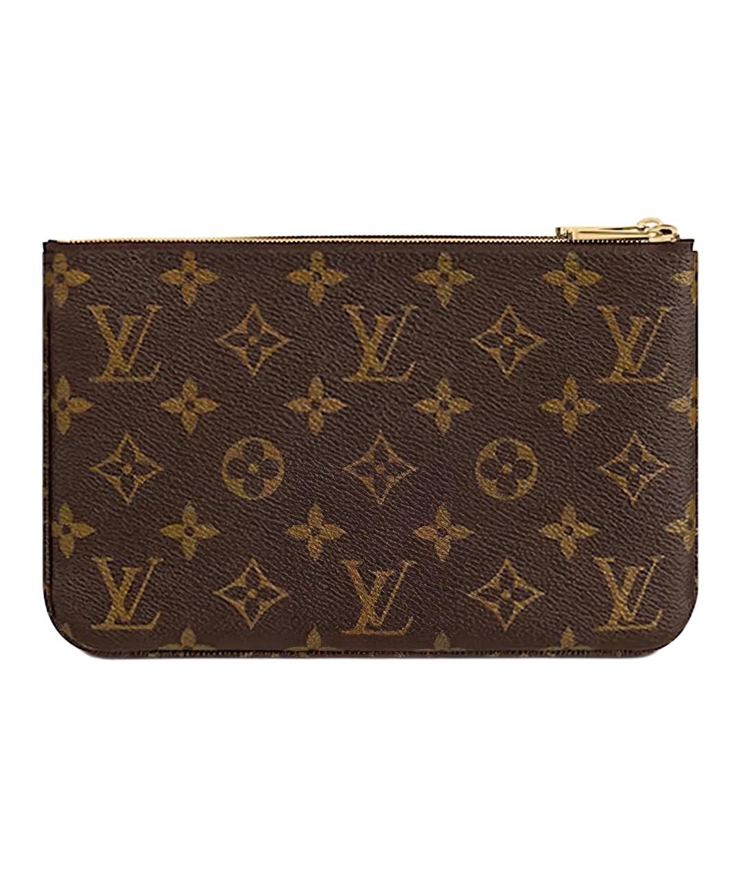 LOUIS VUITTON Коричневая кожаная сумка через плечо, фото 3