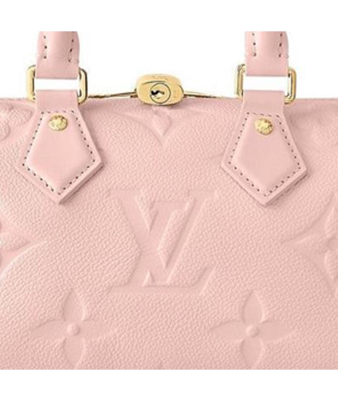 LOUIS VUITTON Розовая кожаная сумка через плечо, фото 4