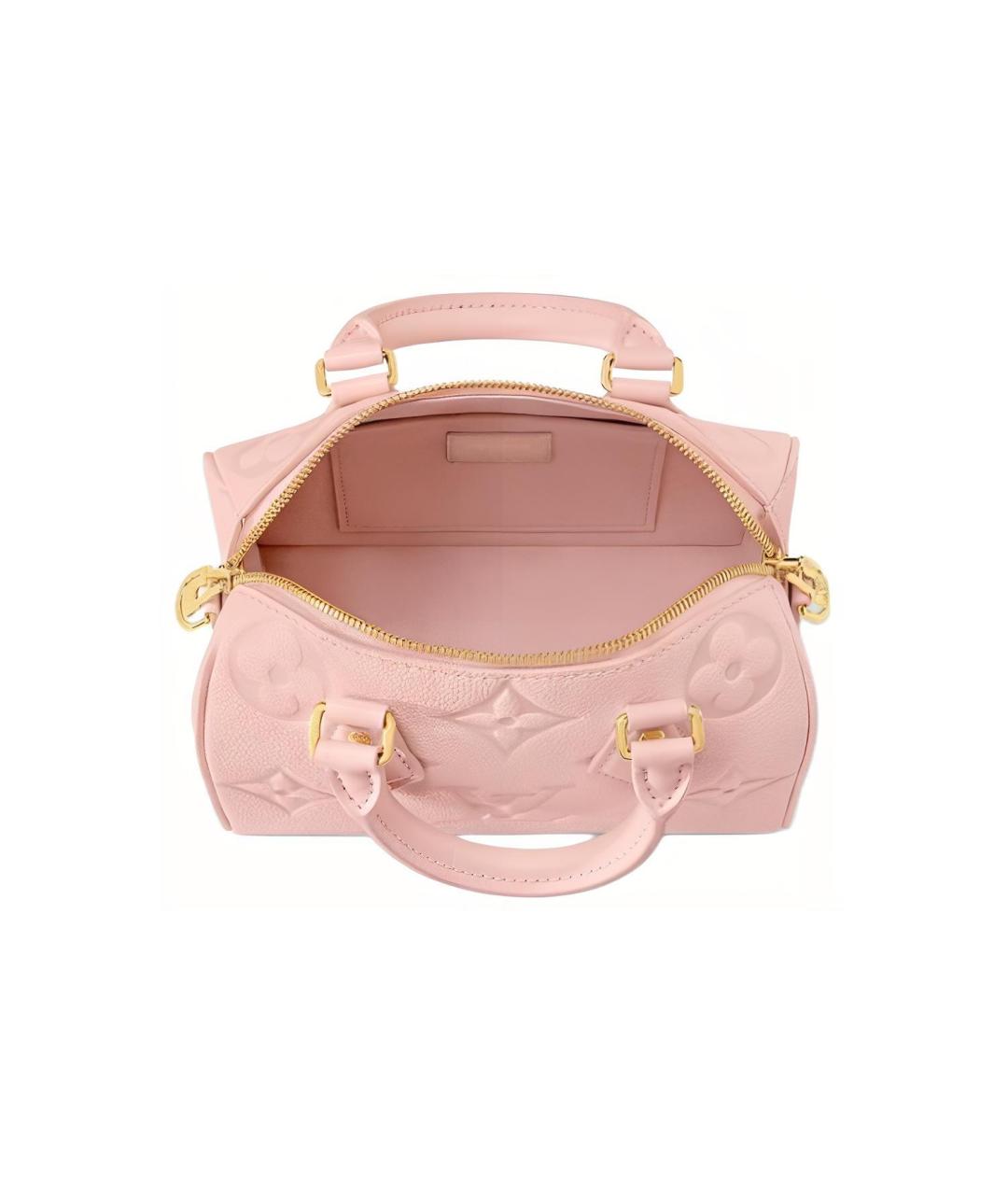 LOUIS VUITTON Розовая кожаная сумка через плечо, фото 3