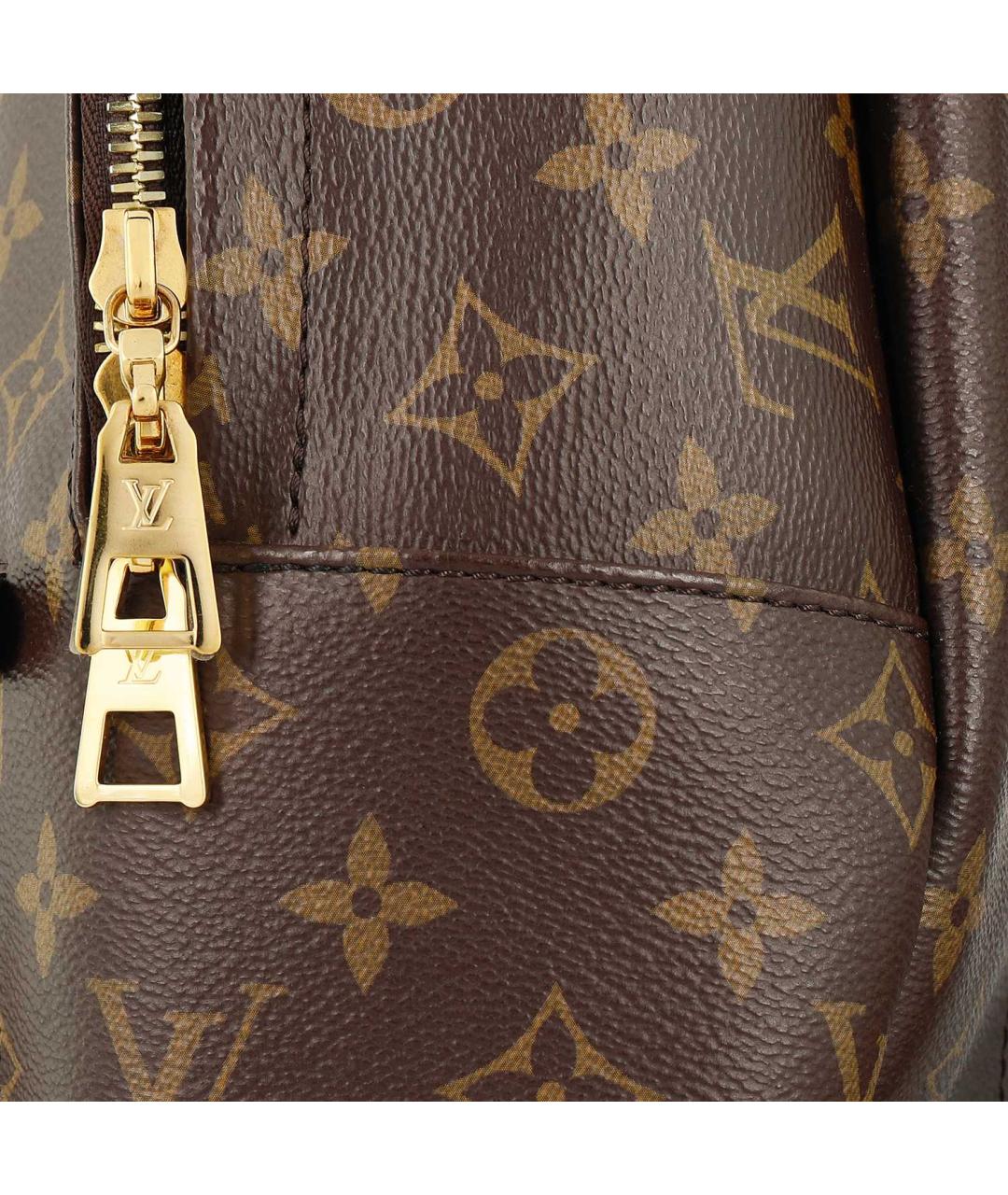 LOUIS VUITTON Коричневый кожаный рюкзак, фото 7