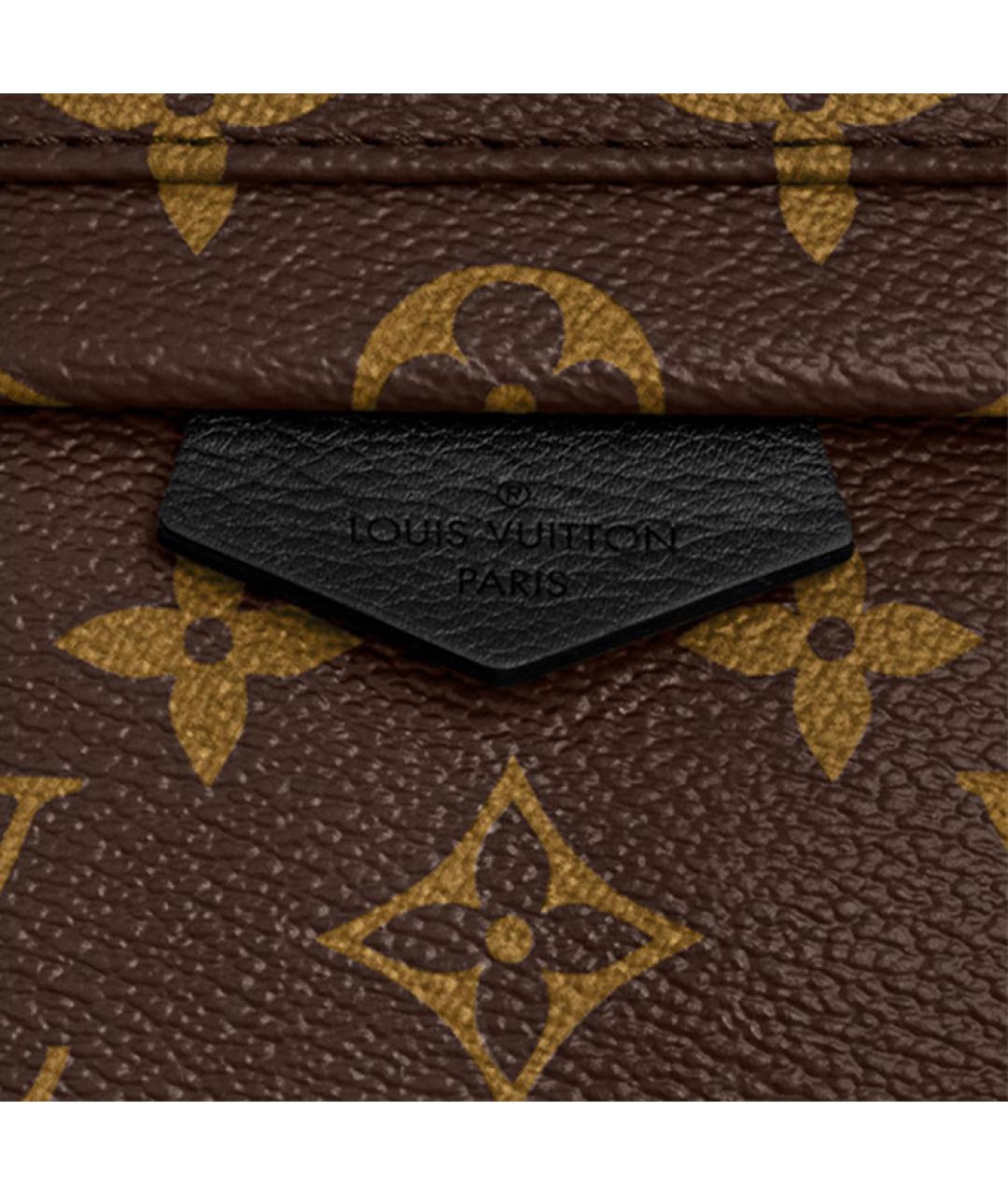 LOUIS VUITTON Коричневый кожаный рюкзак, фото 6
