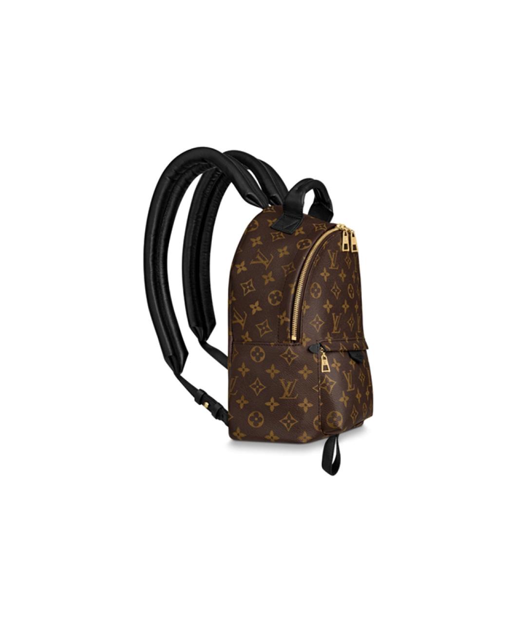 LOUIS VUITTON Коричневый кожаный рюкзак, фото 3