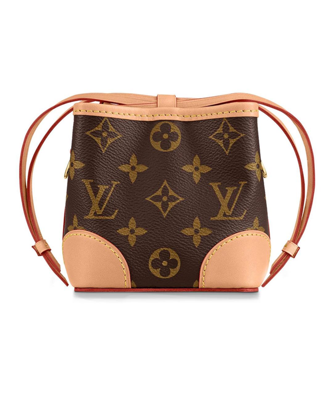 LOUIS VUITTON Коричневая кожаная сумка через плечо, фото 3