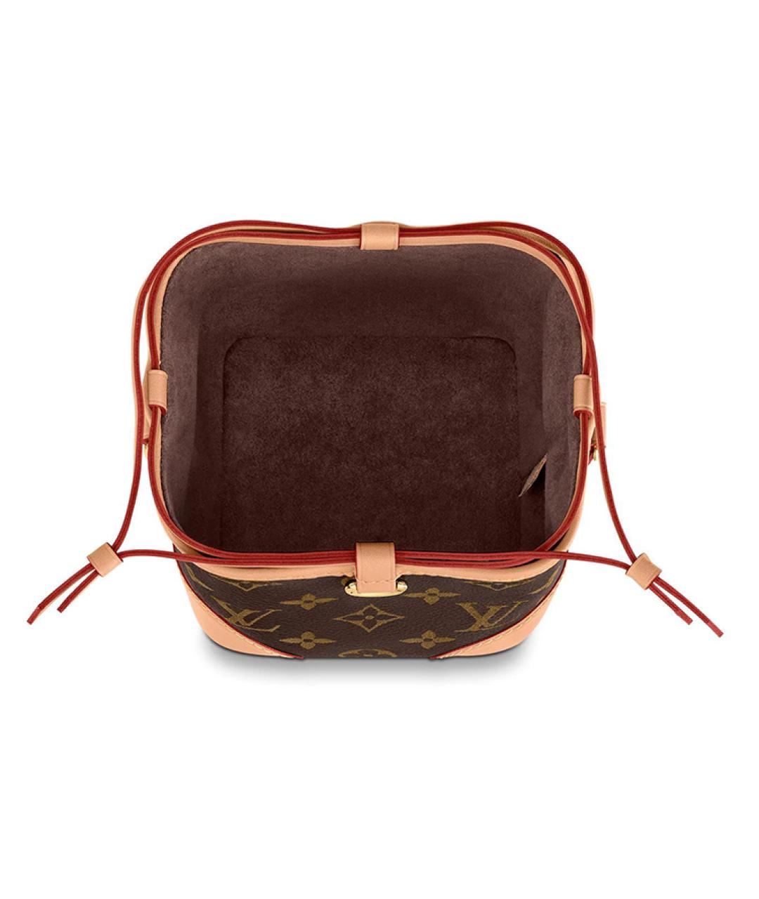 LOUIS VUITTON Коричневая кожаная сумка через плечо, фото 4