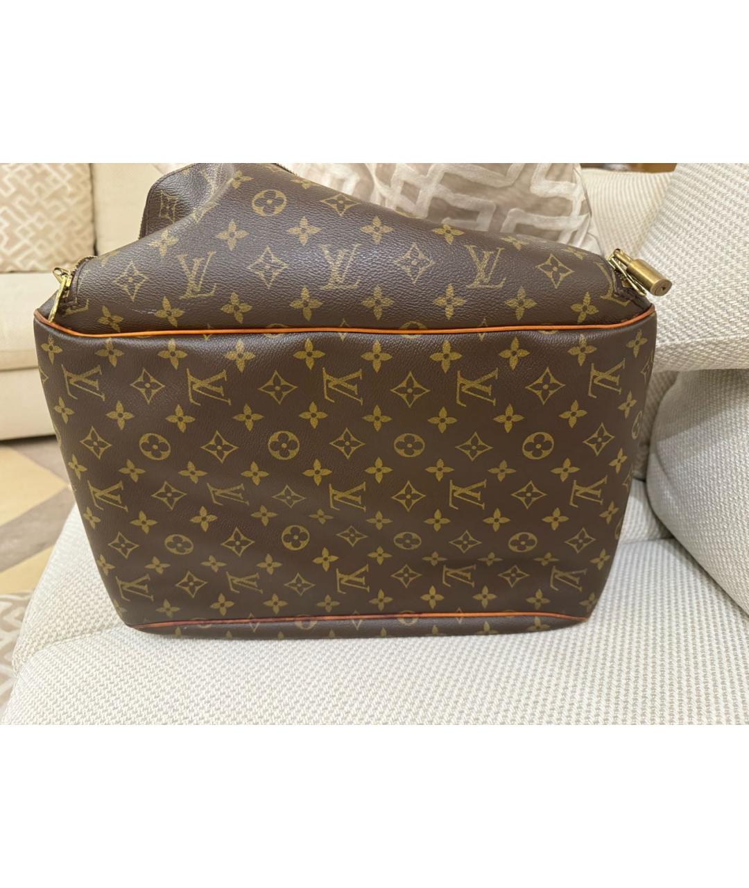 LOUIS VUITTON Коричневая дорожная/спортивная сумка из искусственной кожи, фото 6