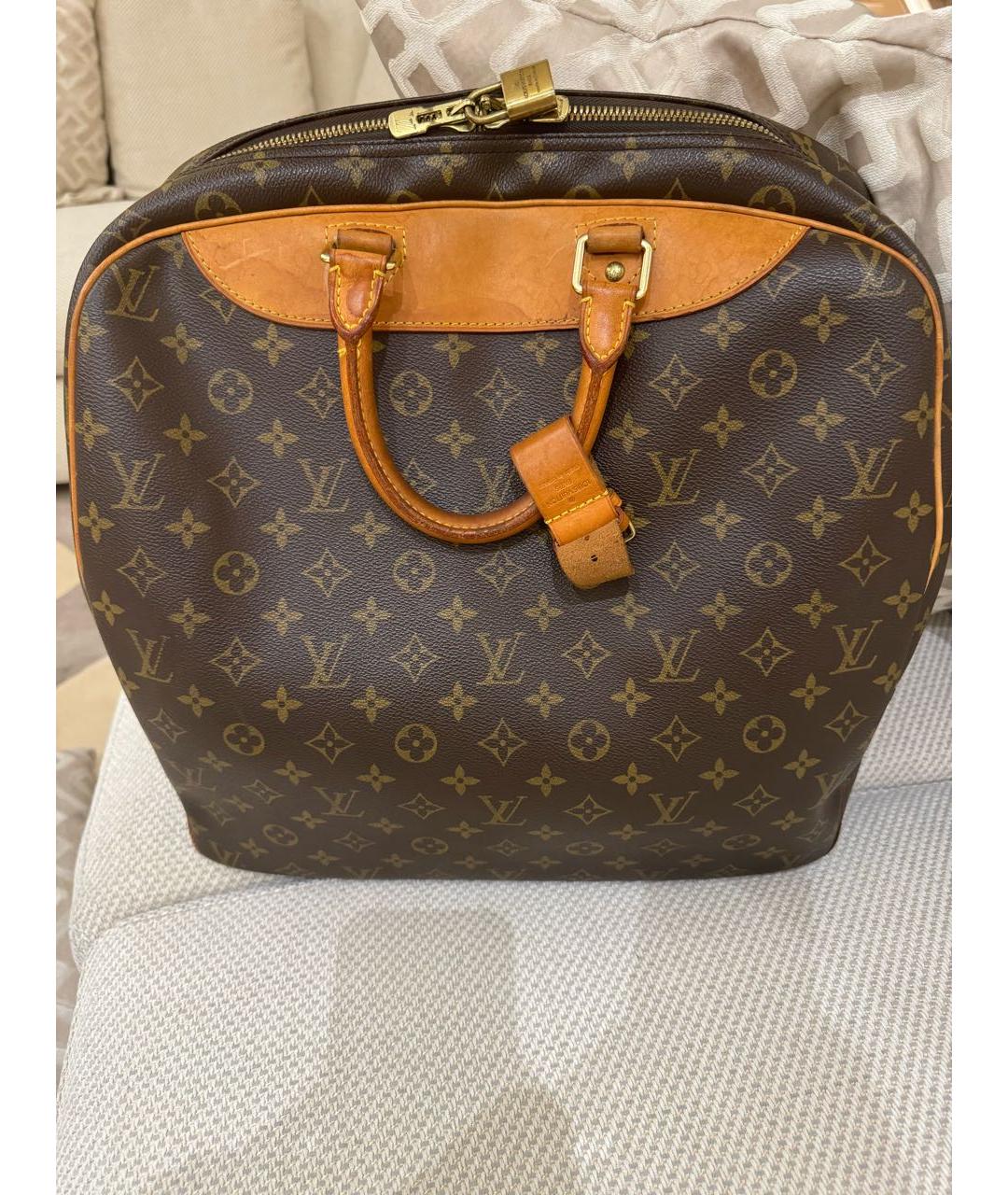 LOUIS VUITTON Коричневая дорожная/спортивная сумка из искусственной кожи, фото 2