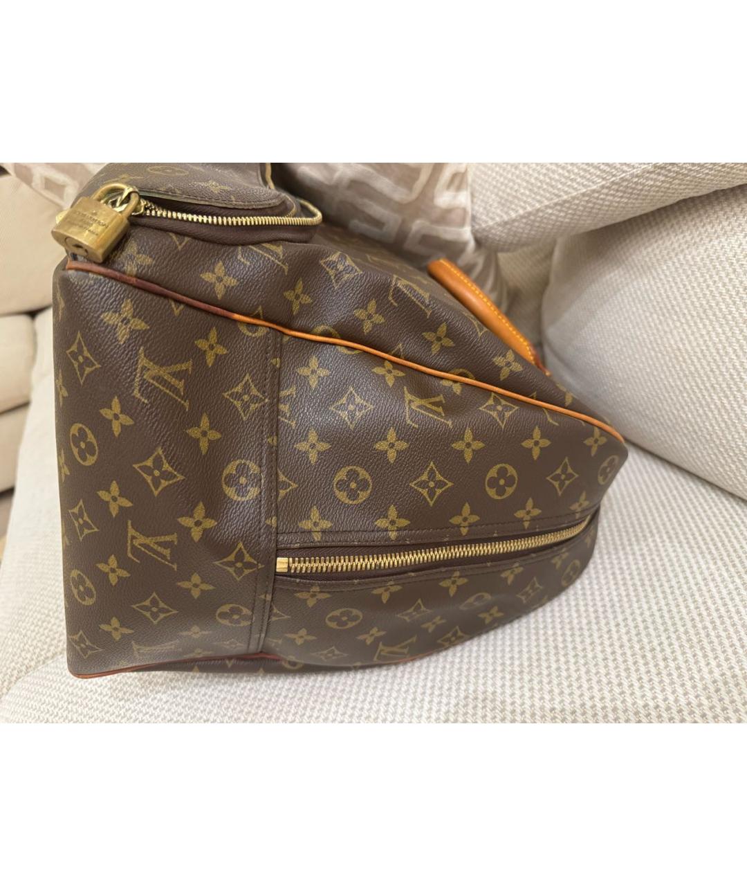 LOUIS VUITTON Коричневая дорожная/спортивная сумка из искусственной кожи, фото 4