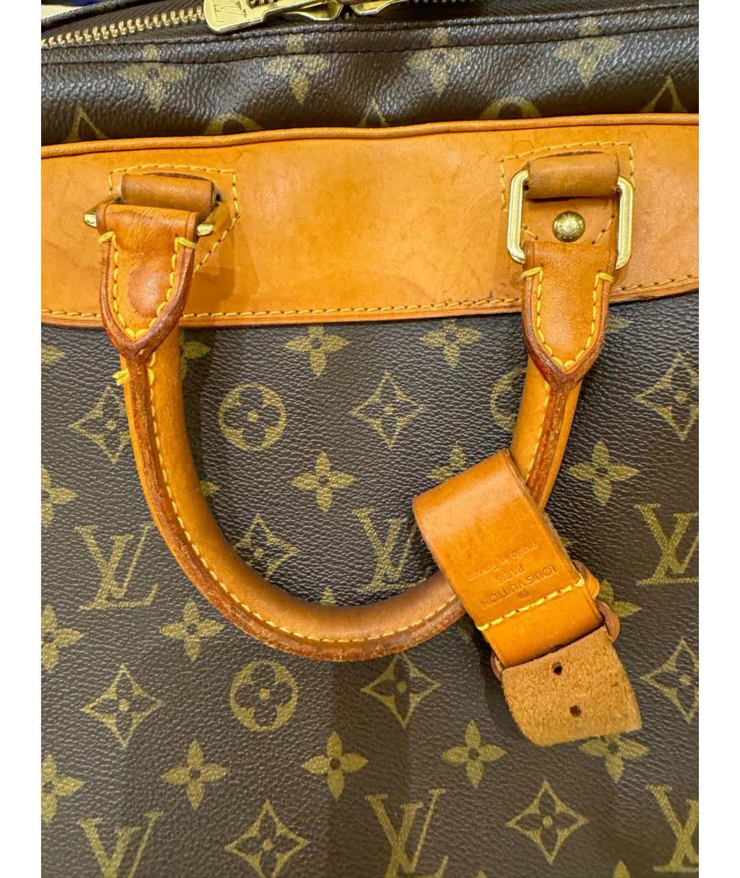 LOUIS VUITTON Коричневая дорожная/спортивная сумка из искусственной кожи, фото 3