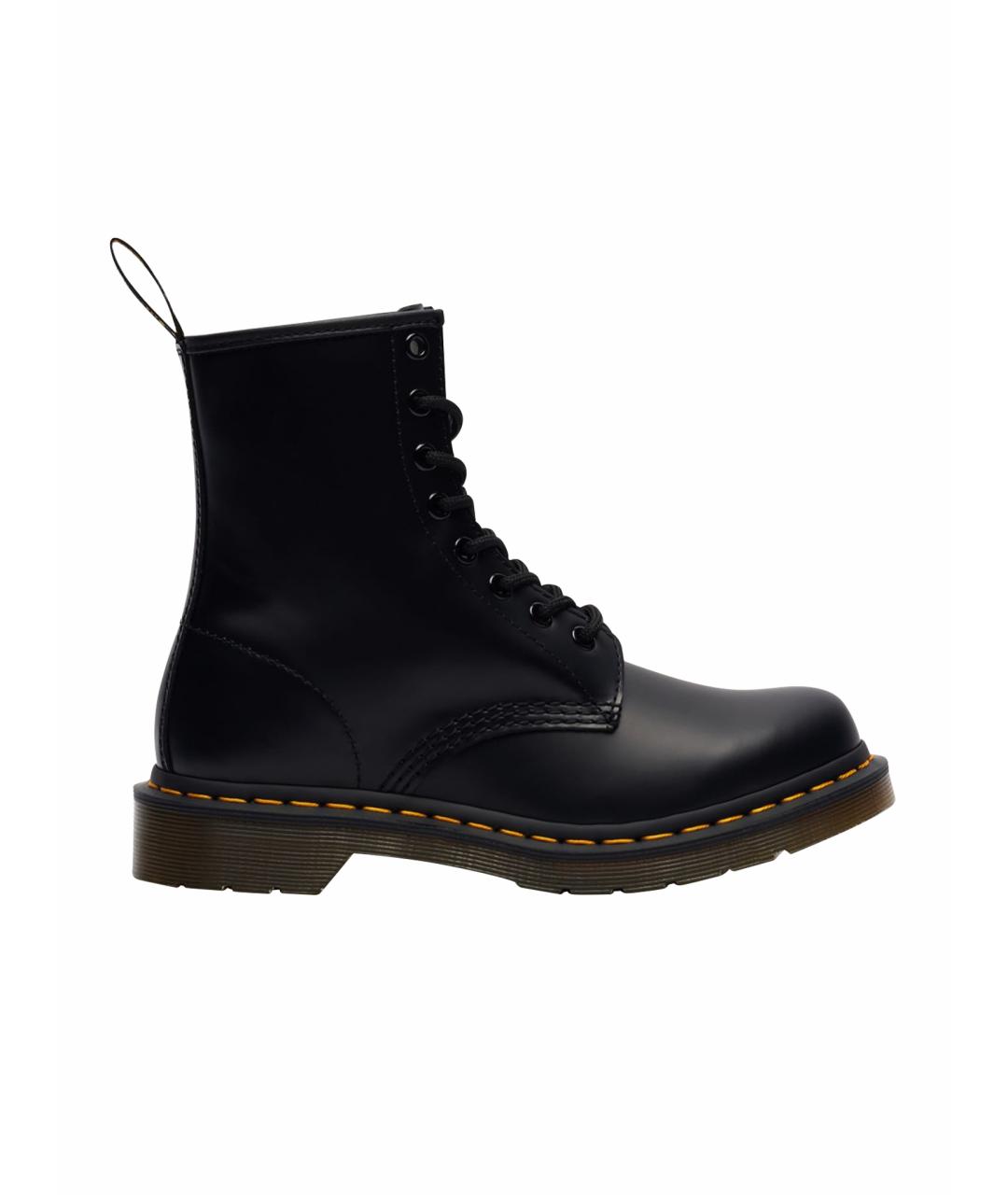 DR. MARTENS Черные кожаные высокие ботинки, фото 1