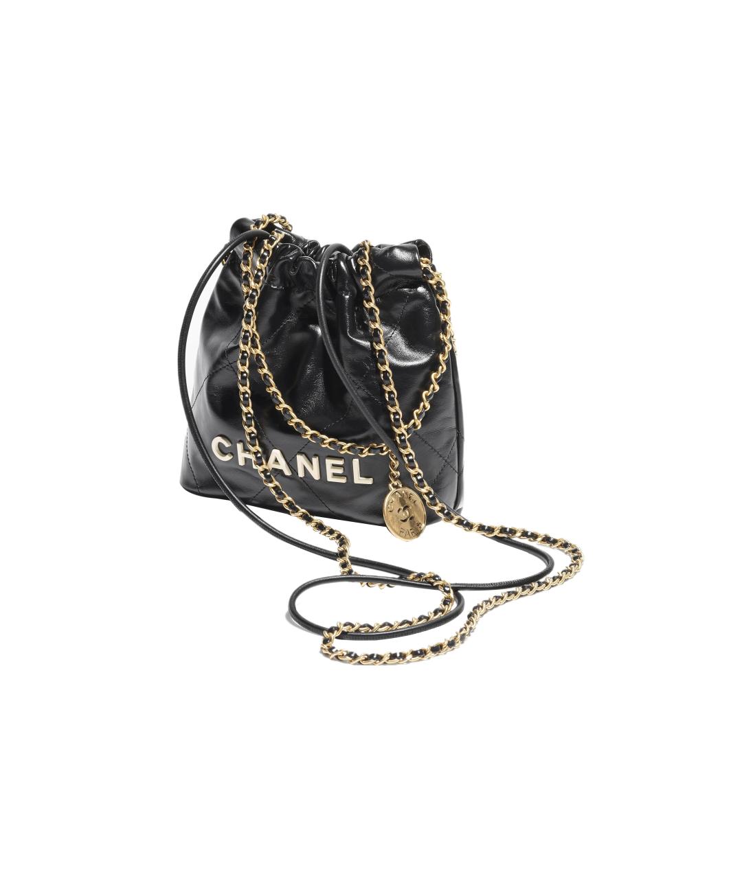 CHANEL Черная кожаная сумка через плечо, фото 4