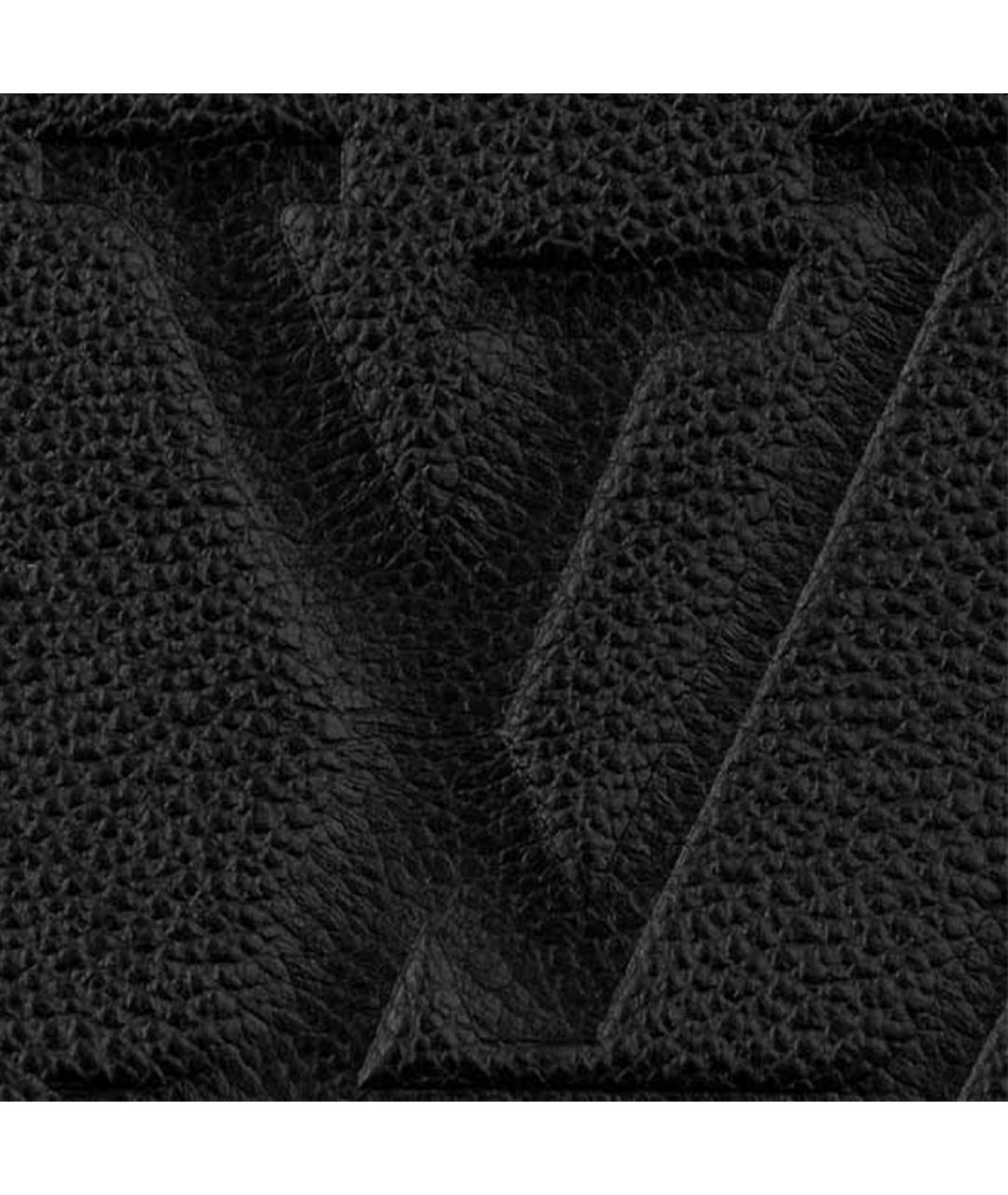 LOUIS VUITTON Черная кожаная сумка тоут, фото 6
