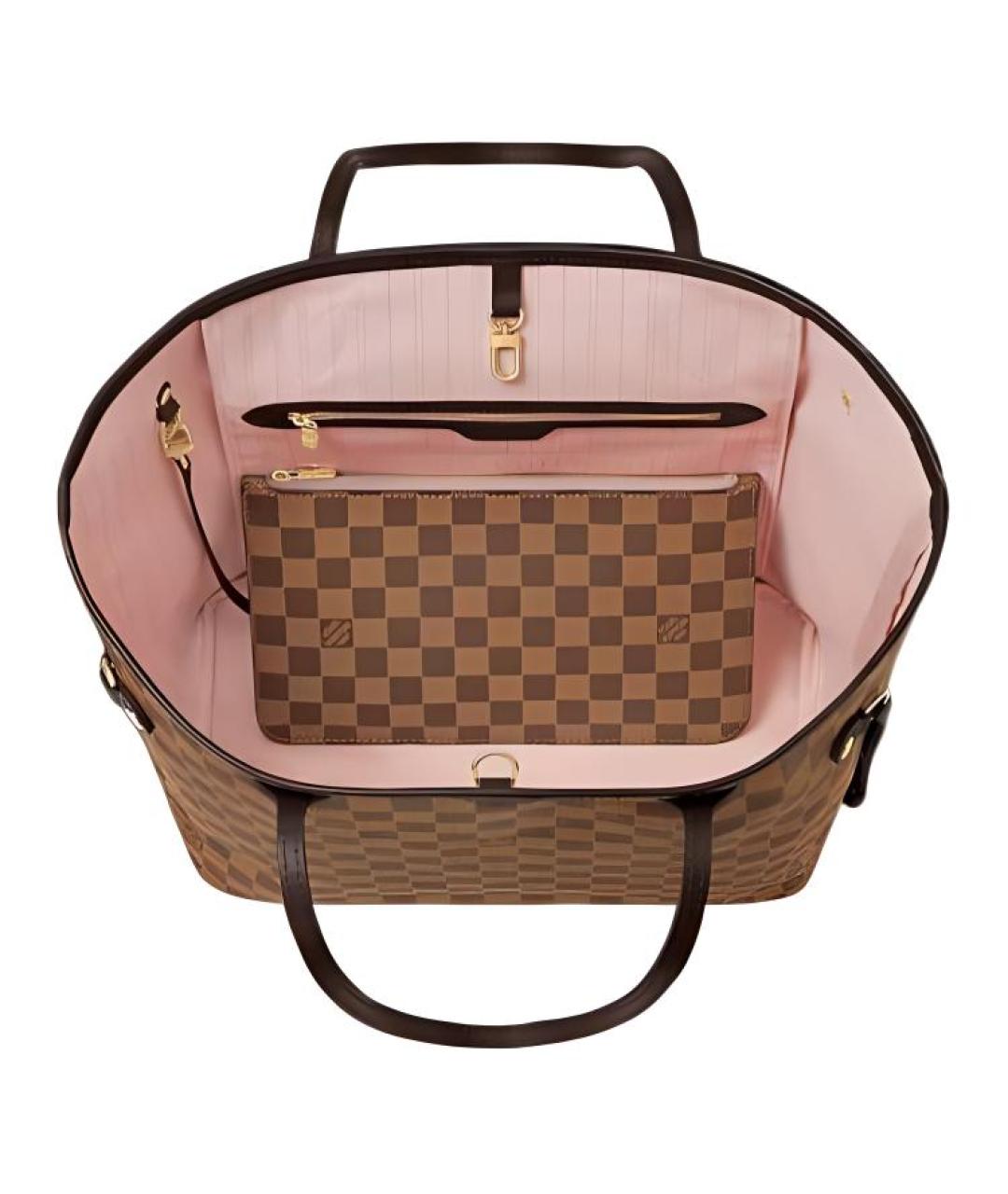 LOUIS VUITTON Коричневая сумка тоут, фото 3