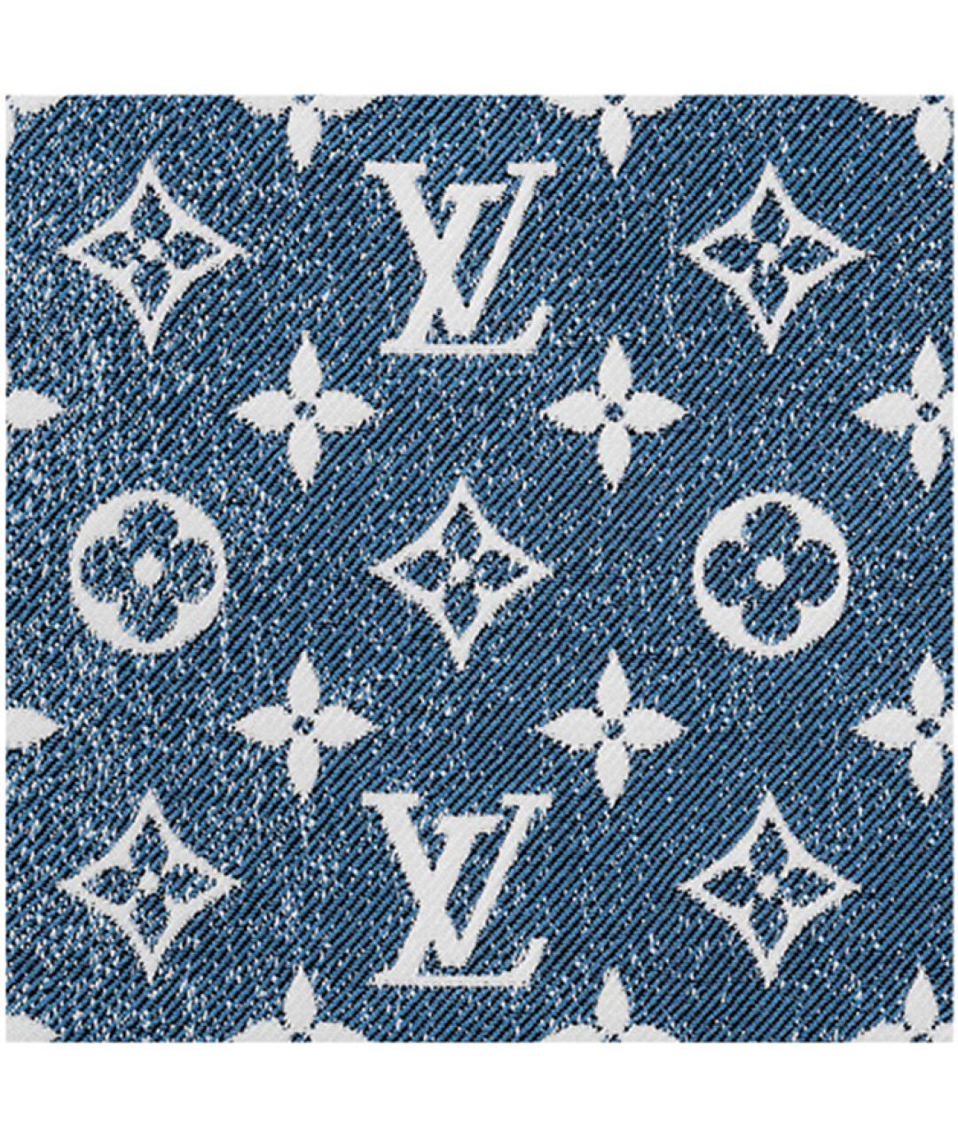 LOUIS VUITTON Синяя сумка тоут, фото 5
