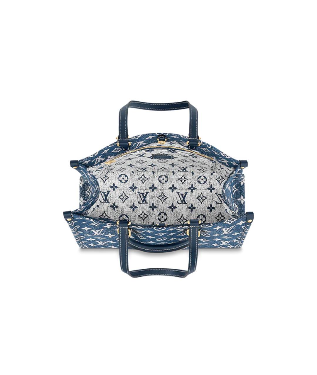 LOUIS VUITTON Синяя сумка тоут, фото 4