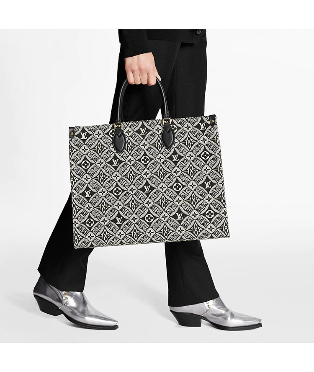 LOUIS VUITTON Черная сумка тоут, фото 6