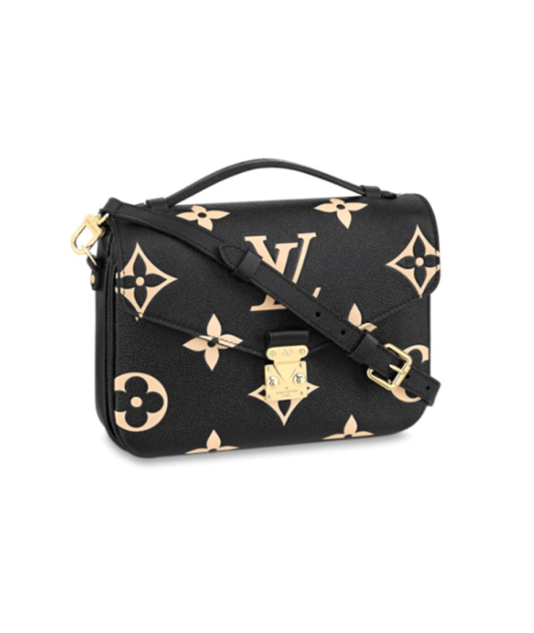 LOUIS VUITTON Черная кожаная сумка через плечо, фото 1