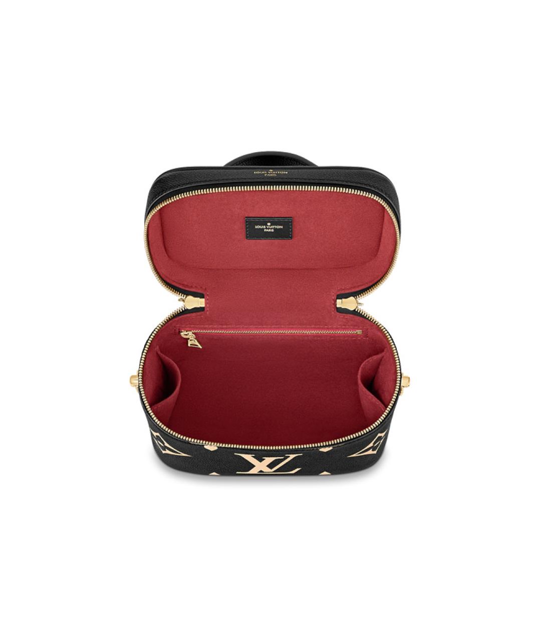 LOUIS VUITTON Черная кожаная сумка с короткими ручками, фото 4