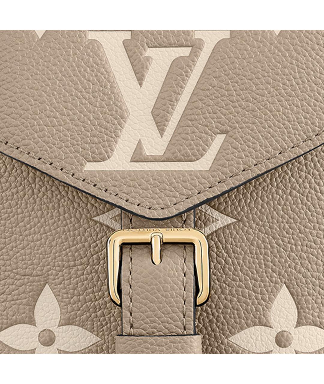 LOUIS VUITTON Бежевый кожаный рюкзак, фото 5