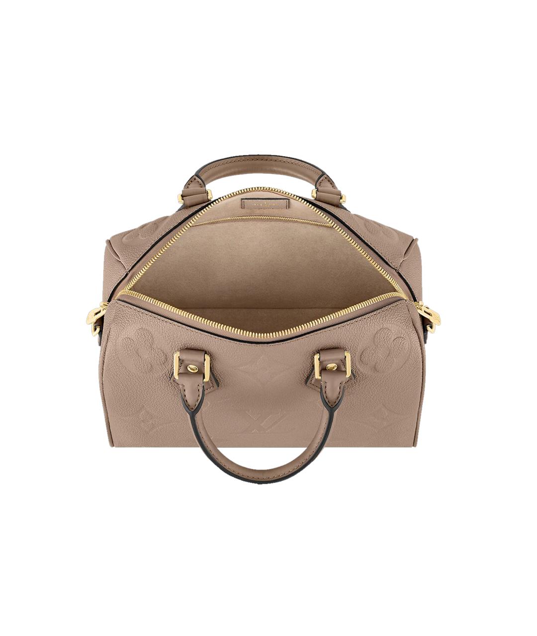 LOUIS VUITTON Серая кожаная сумка с короткими ручками, фото 4