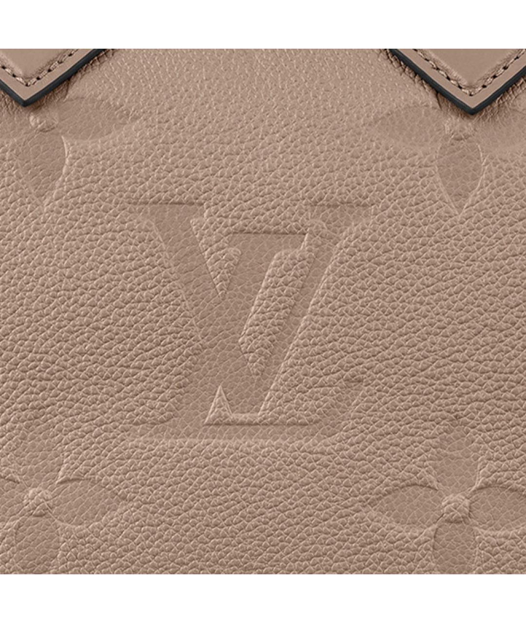 LOUIS VUITTON Серая кожаная сумка с короткими ручками, фото 5