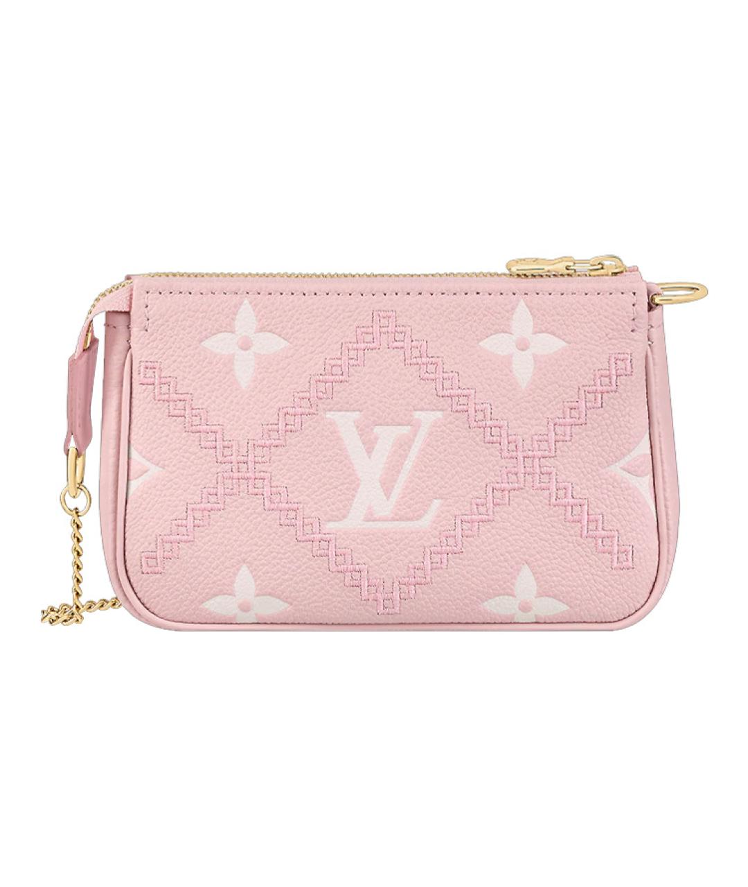 LOUIS VUITTON Розовая кожаная сумка через плечо, фото 1