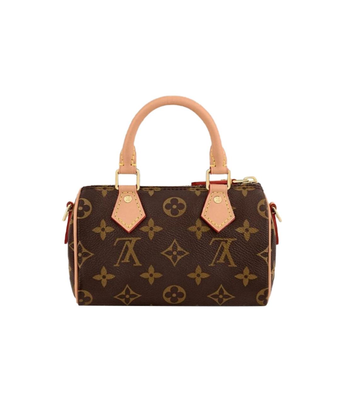 LOUIS VUITTON Коричневая сумка с короткими ручками, фото 3