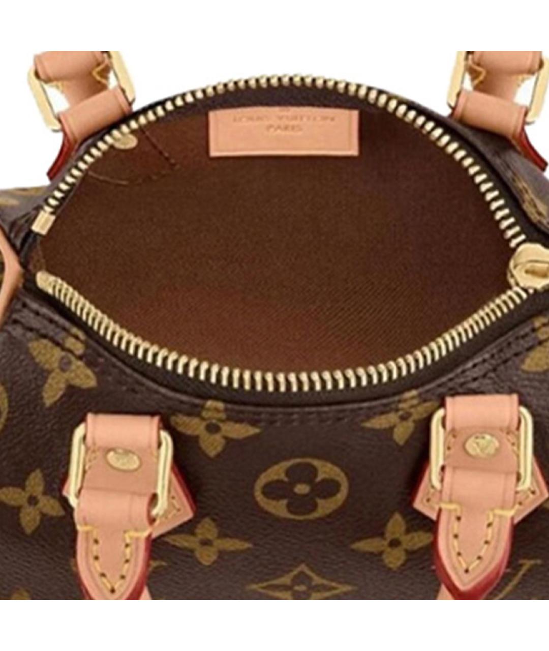 LOUIS VUITTON Коричневая сумка с короткими ручками, фото 6