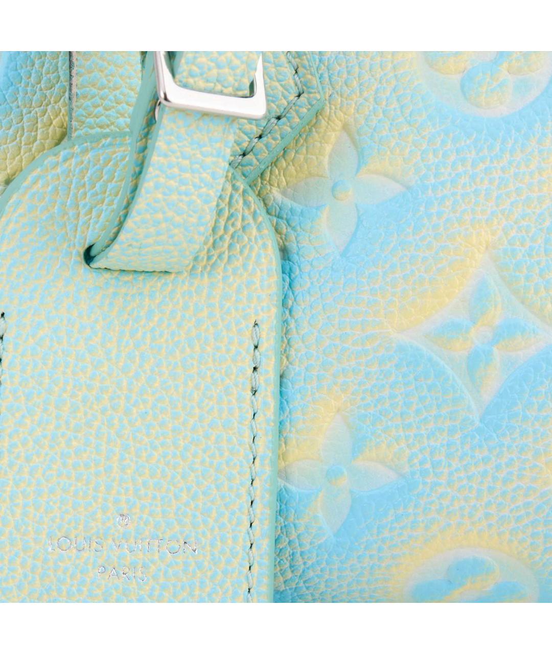 LOUIS VUITTON Бирюзовая кожаная сумка через плечо, фото 8