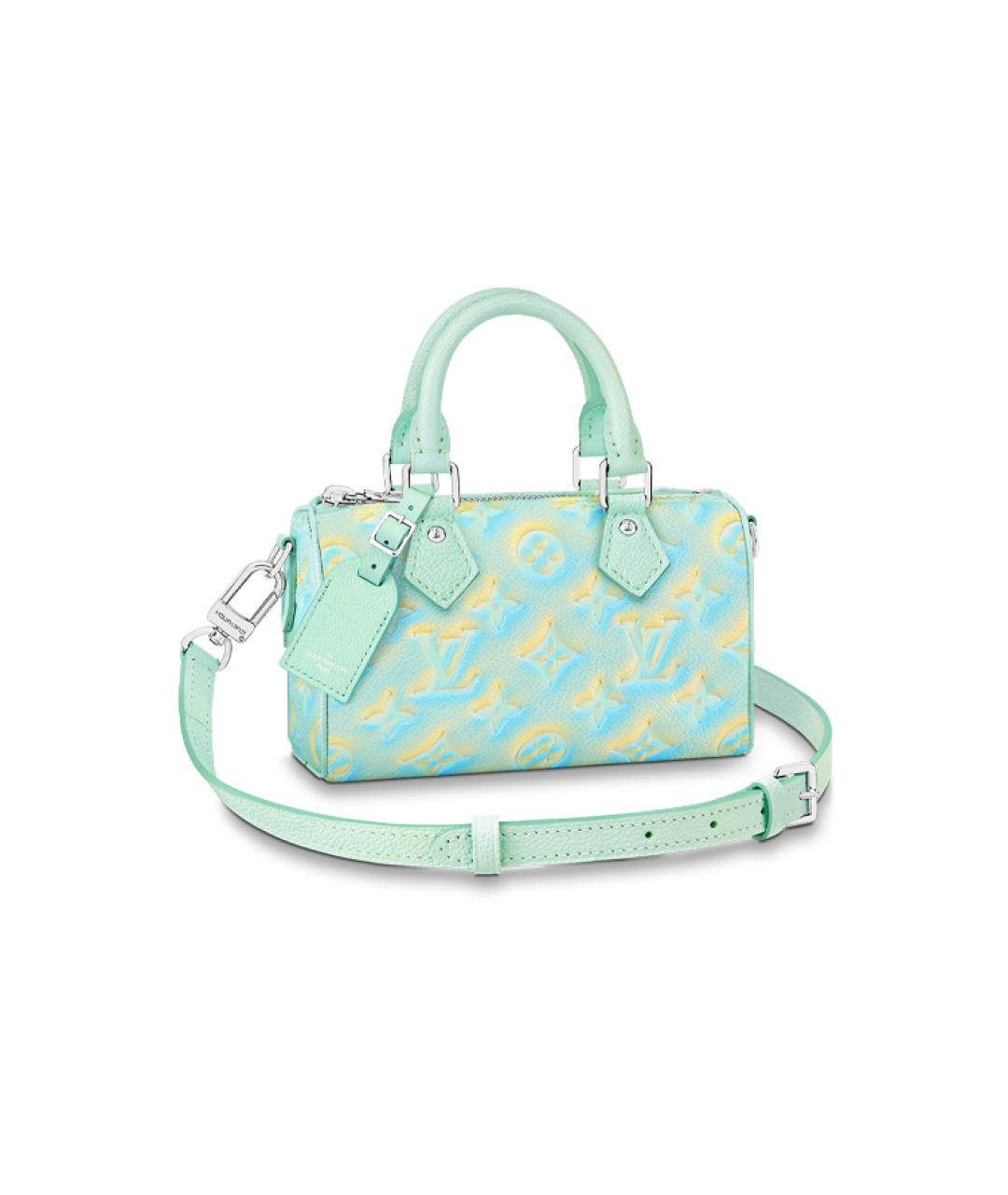 LOUIS VUITTON Бирюзовая кожаная сумка через плечо, фото 1