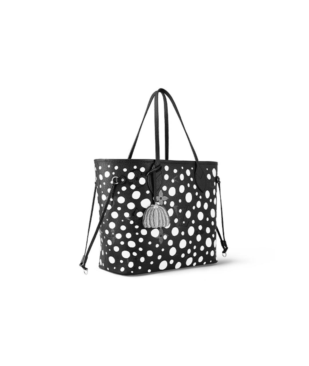 LOUIS VUITTON Черная кожаная сумка тоут, фото 3