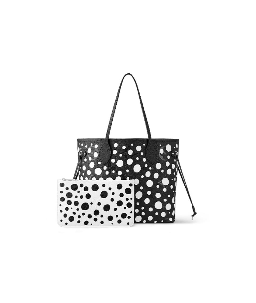 LOUIS VUITTON Черная кожаная сумка тоут, фото 2