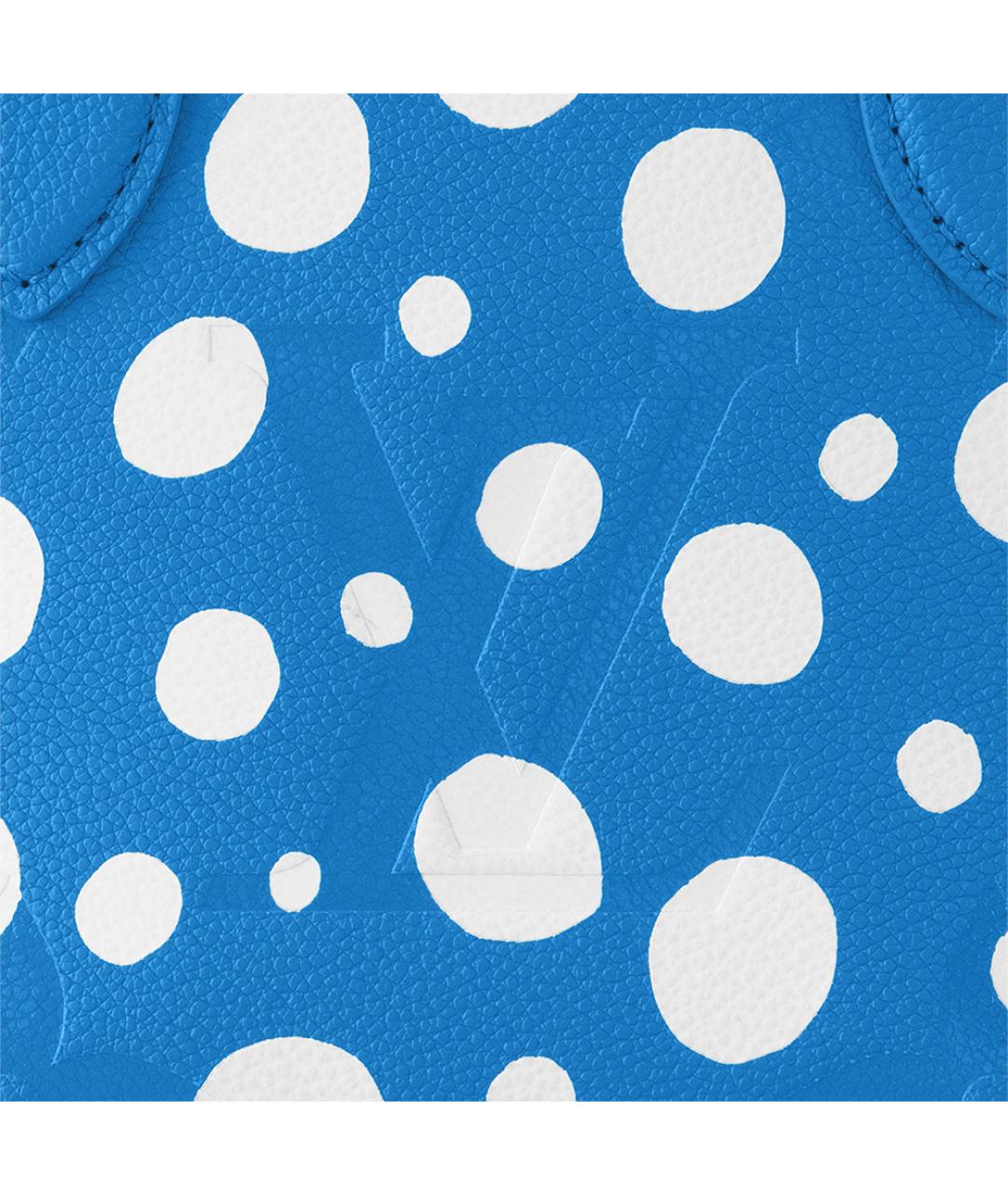 LOUIS VUITTON Синяя кожаная сумка тоут, фото 7