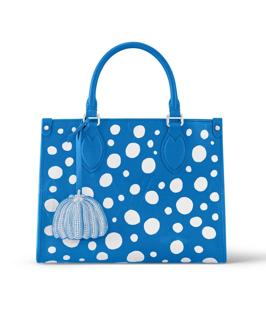 LOUIS VUITTON Синяя кожаная сумка тоут, фото 1