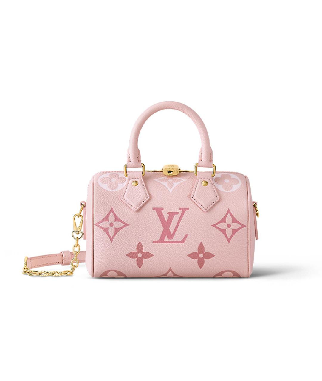 LOUIS VUITTON Розовая кожаная сумка с короткими ручками, фото 1