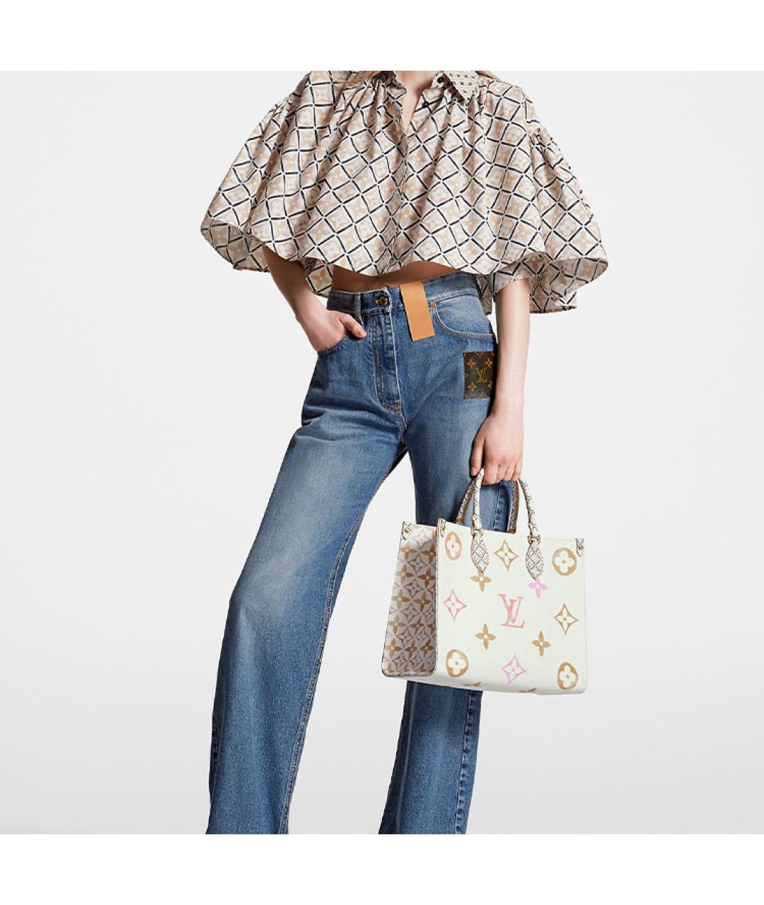 LOUIS VUITTON Кожаная сумка тоут, фото 6