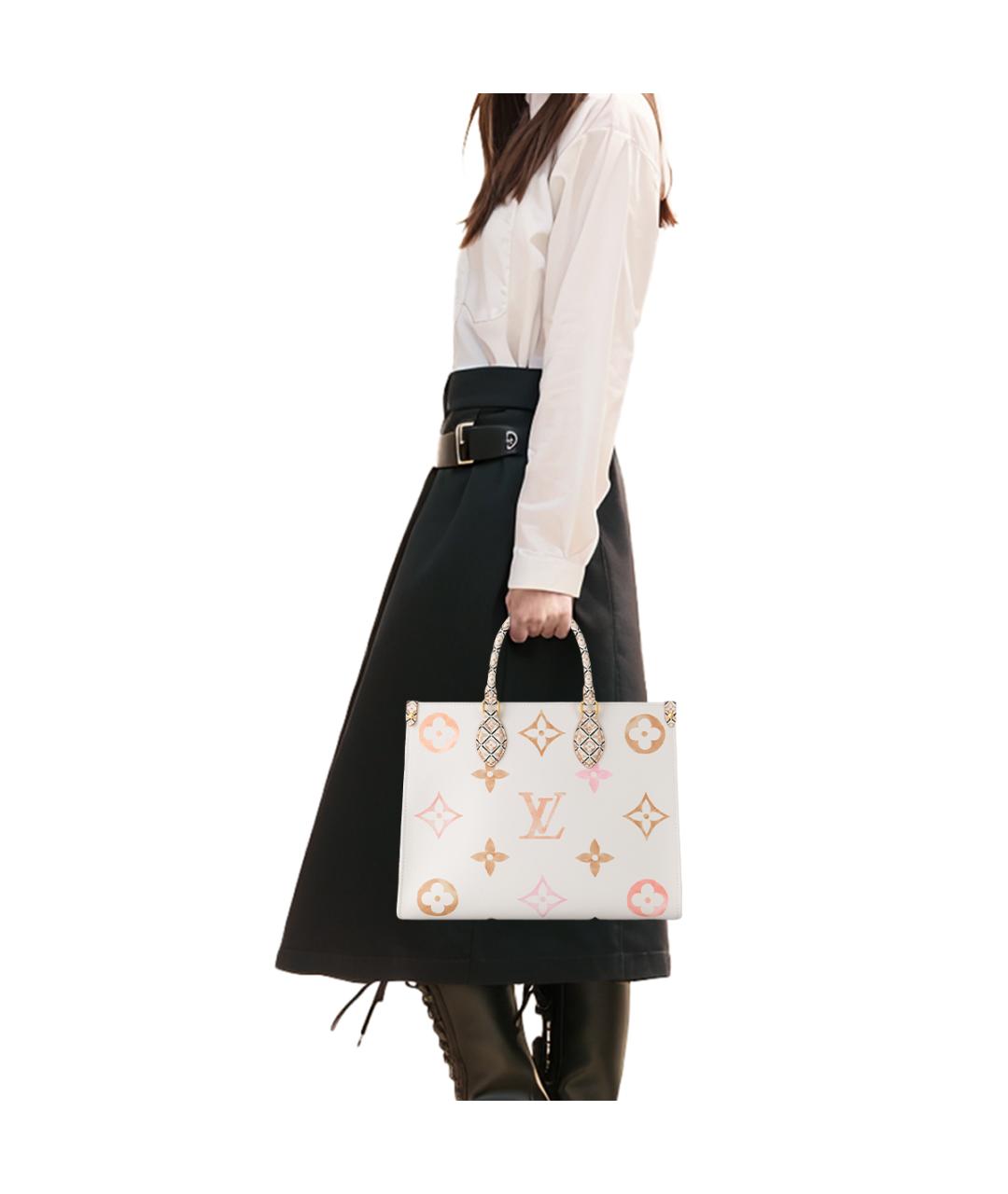 LOUIS VUITTON Кожаная сумка тоут, фото 8