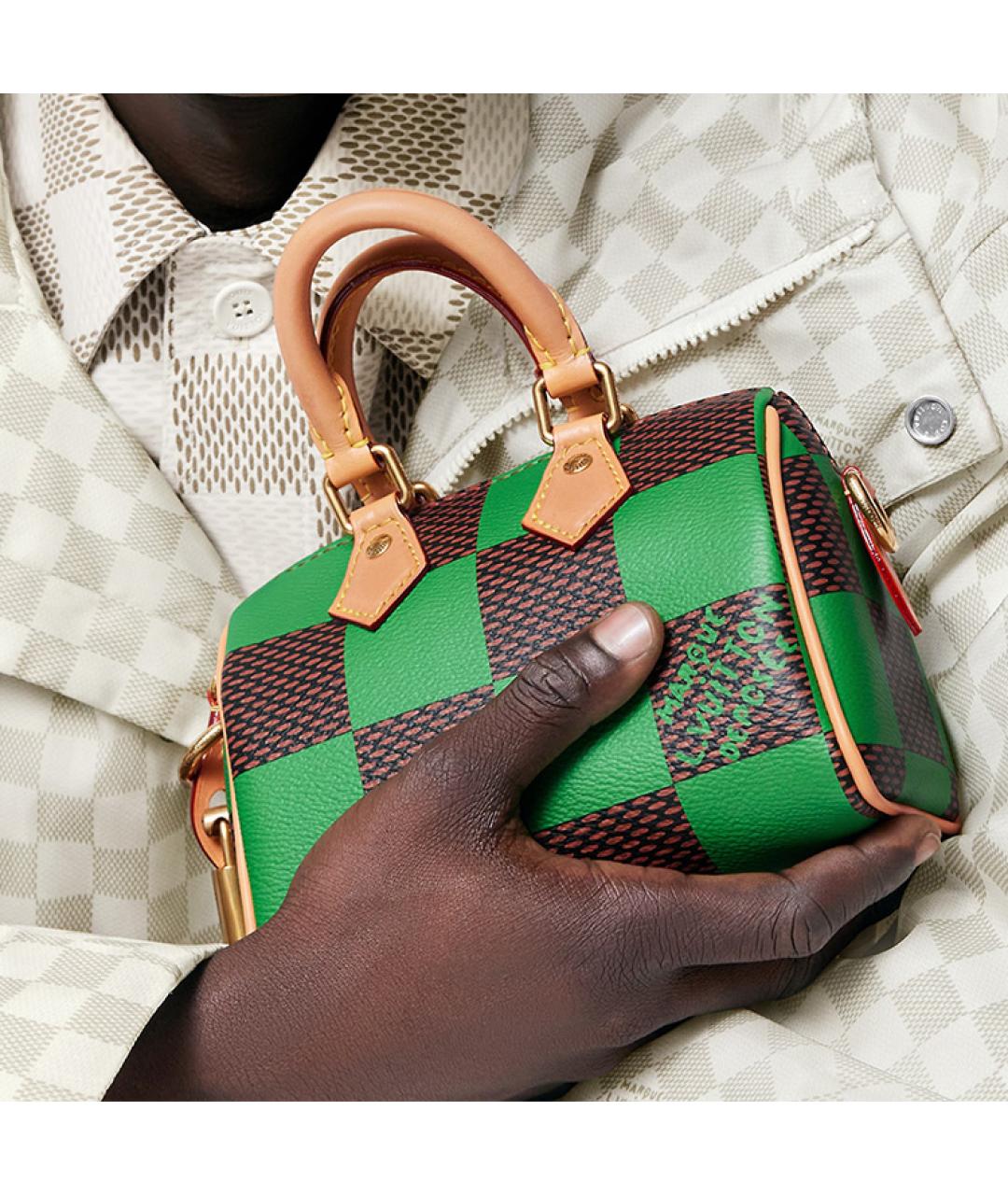 LOUIS VUITTON Зеленая сумка через плечо, фото 8